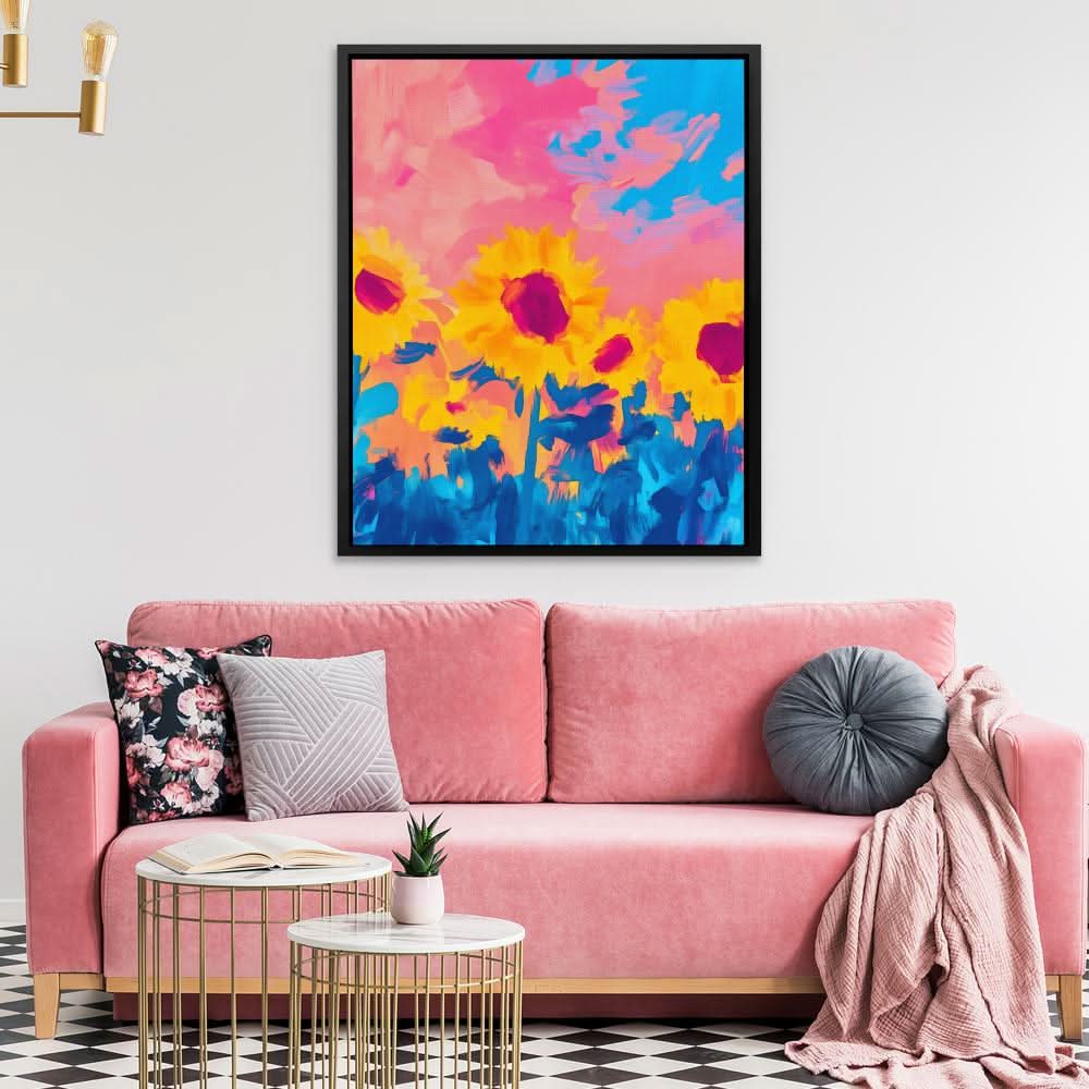 Cotton Candy Fields - Colorful Wall Art for Women’s Office Art