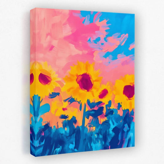 Cotton Candy Fields - Entryway Canvas Wall Art