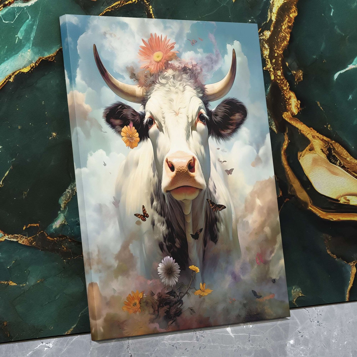 Cow Bells - Wall Art in Black Frame