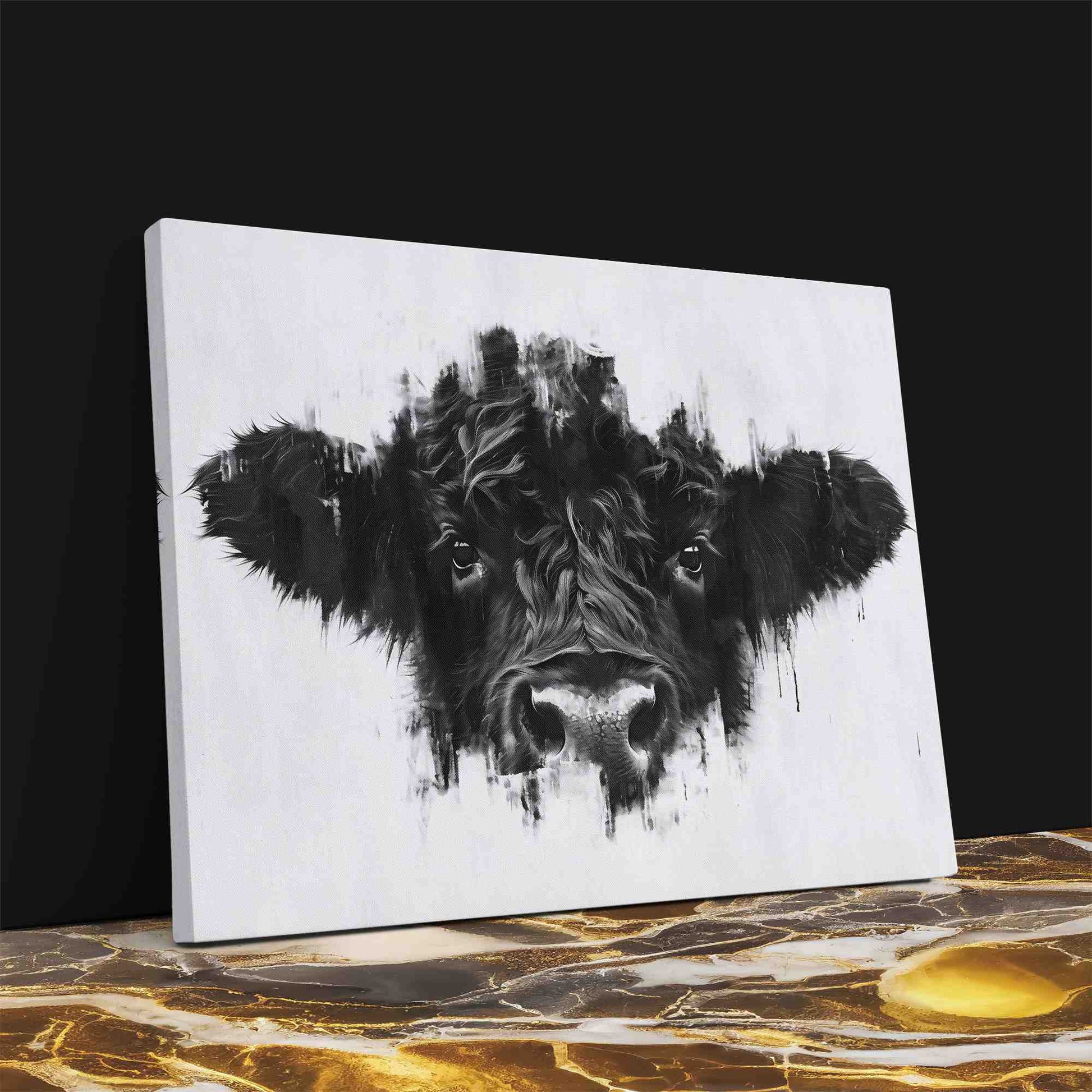 Cow Face - Framed Art Print
