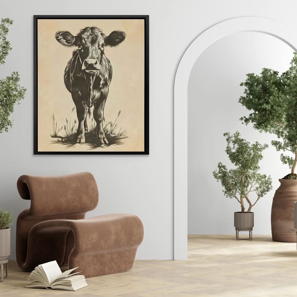 Cow Pasture - Large Canvas Print