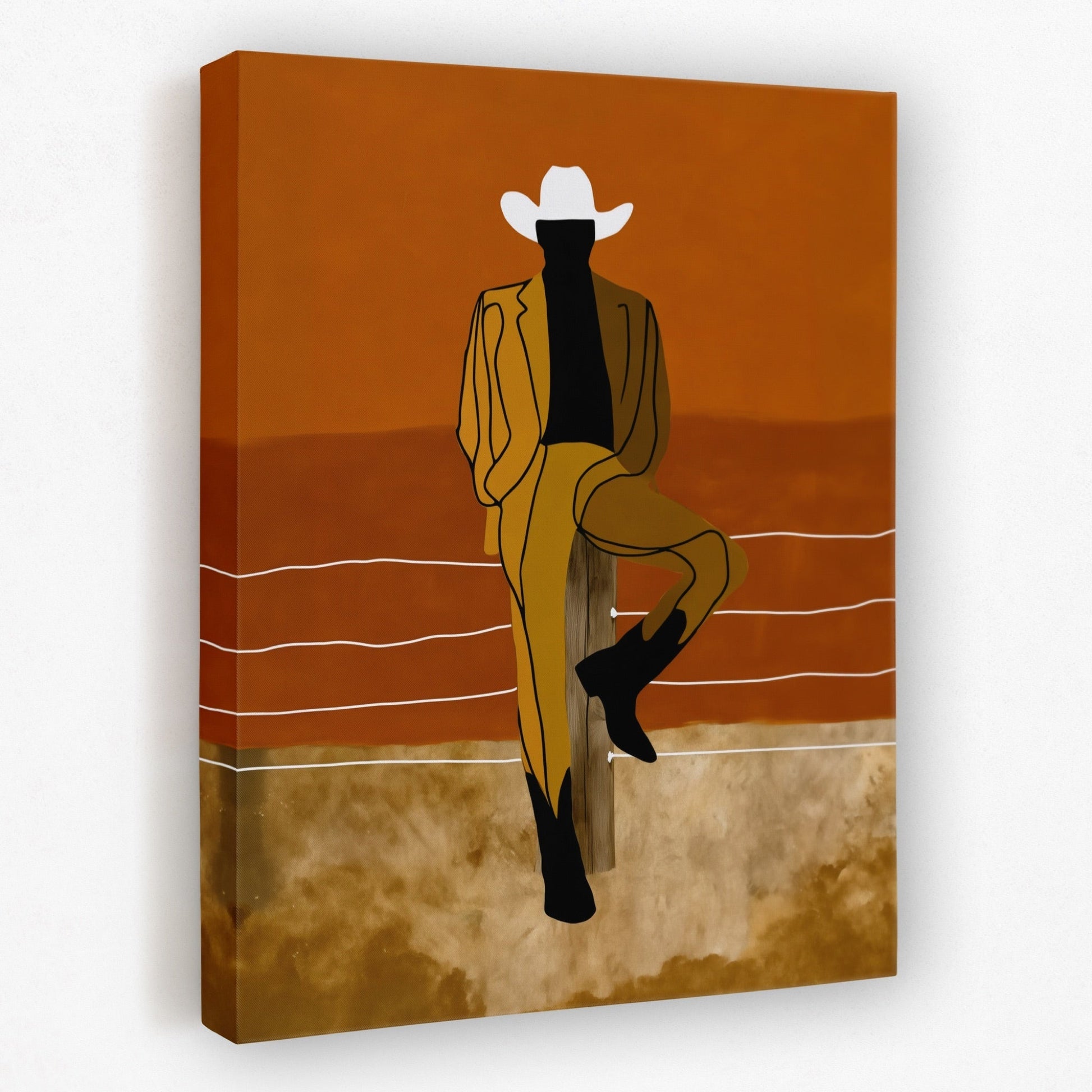 Cowboy Fence Post Relaxed