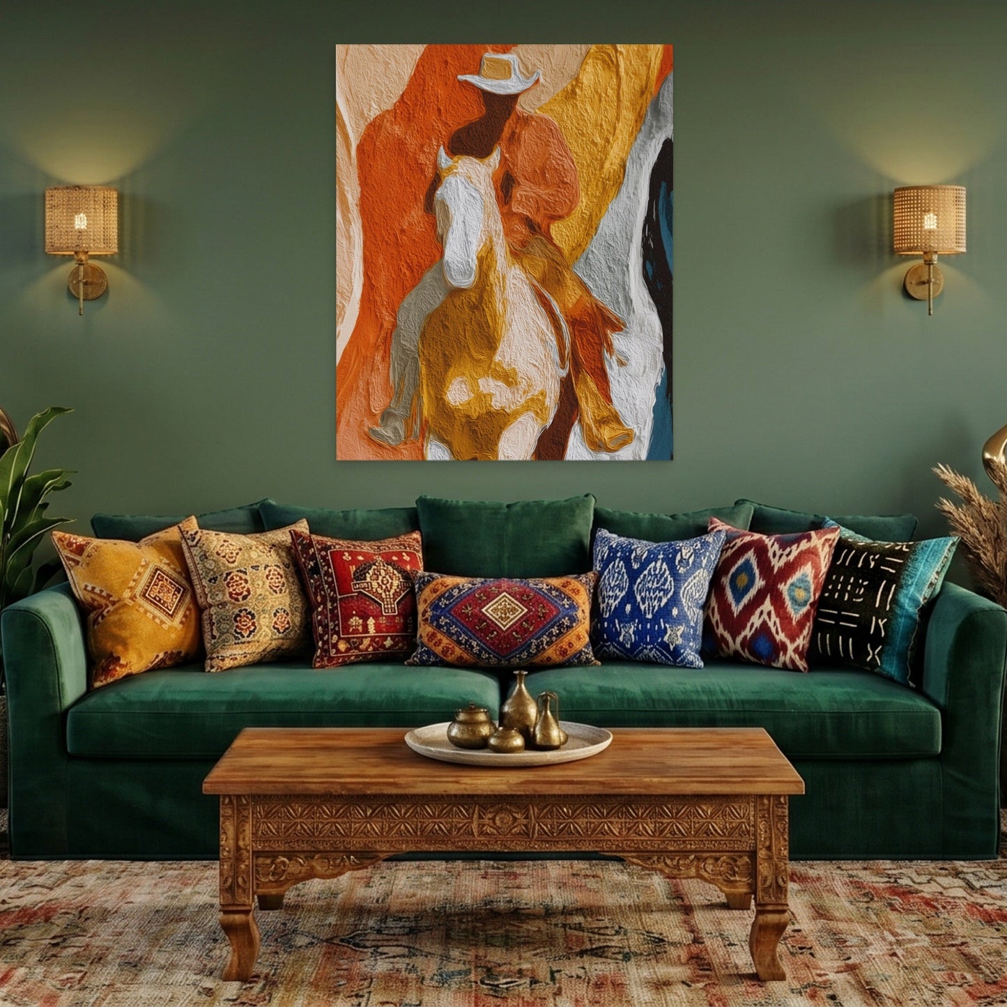 Cowboy Horse Ochre