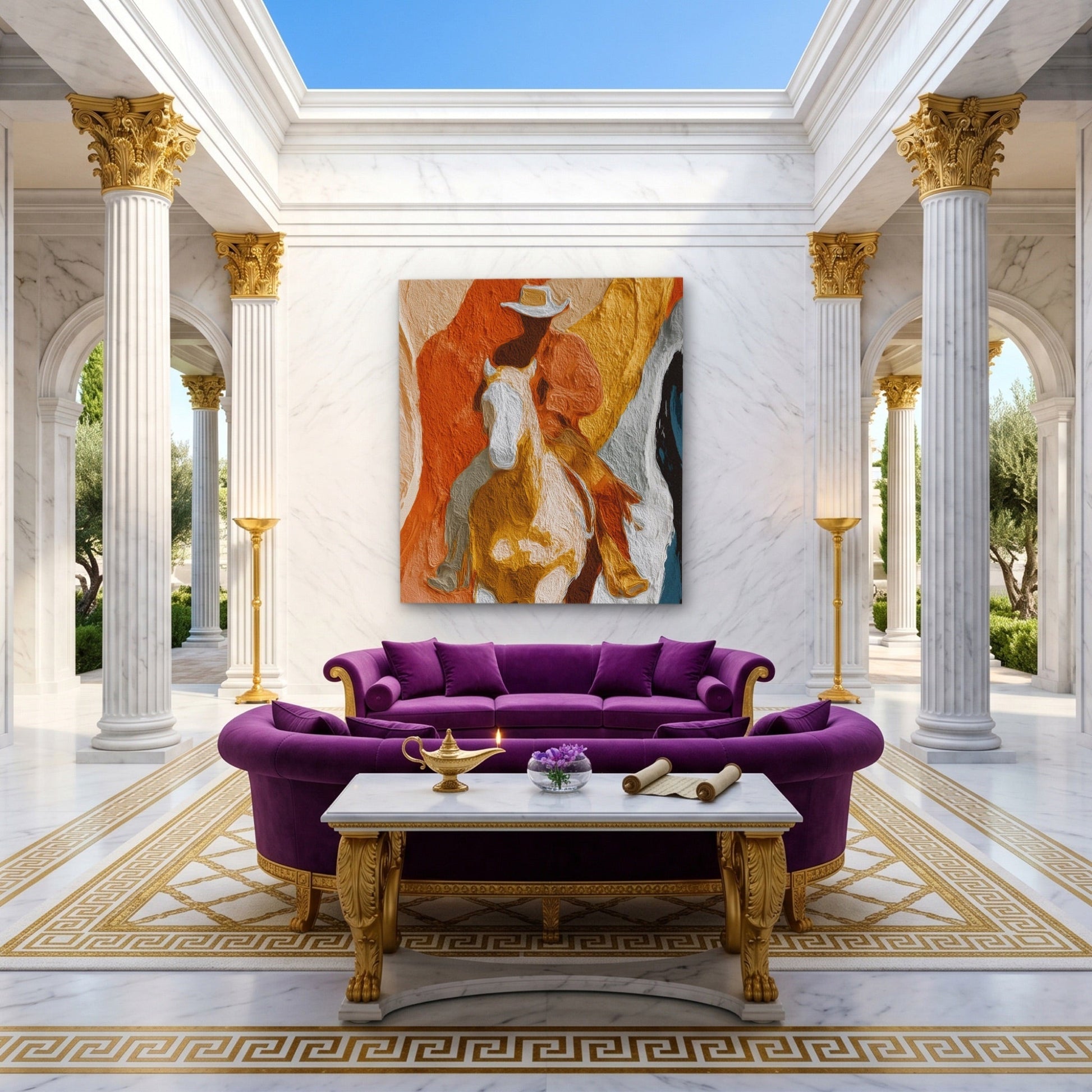 Cowboy Horse Ochre