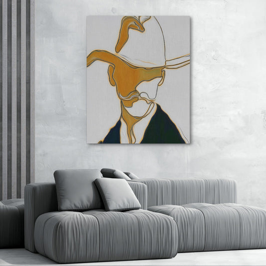 Cowboy Ochre Silhouette