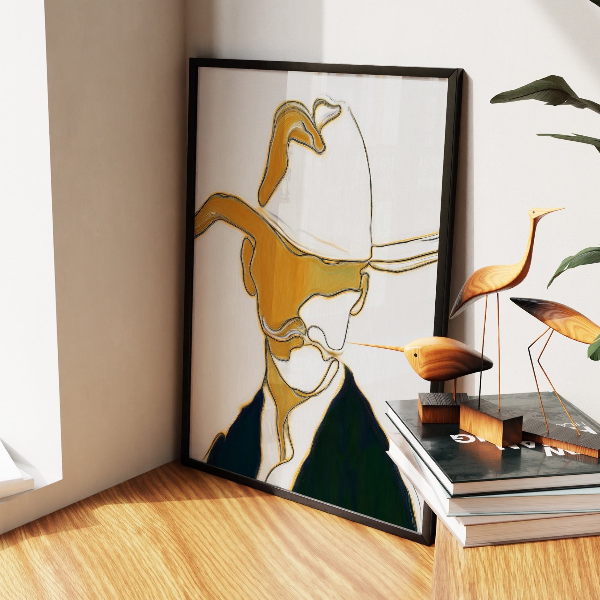 Cowboy Ochre Silhouette