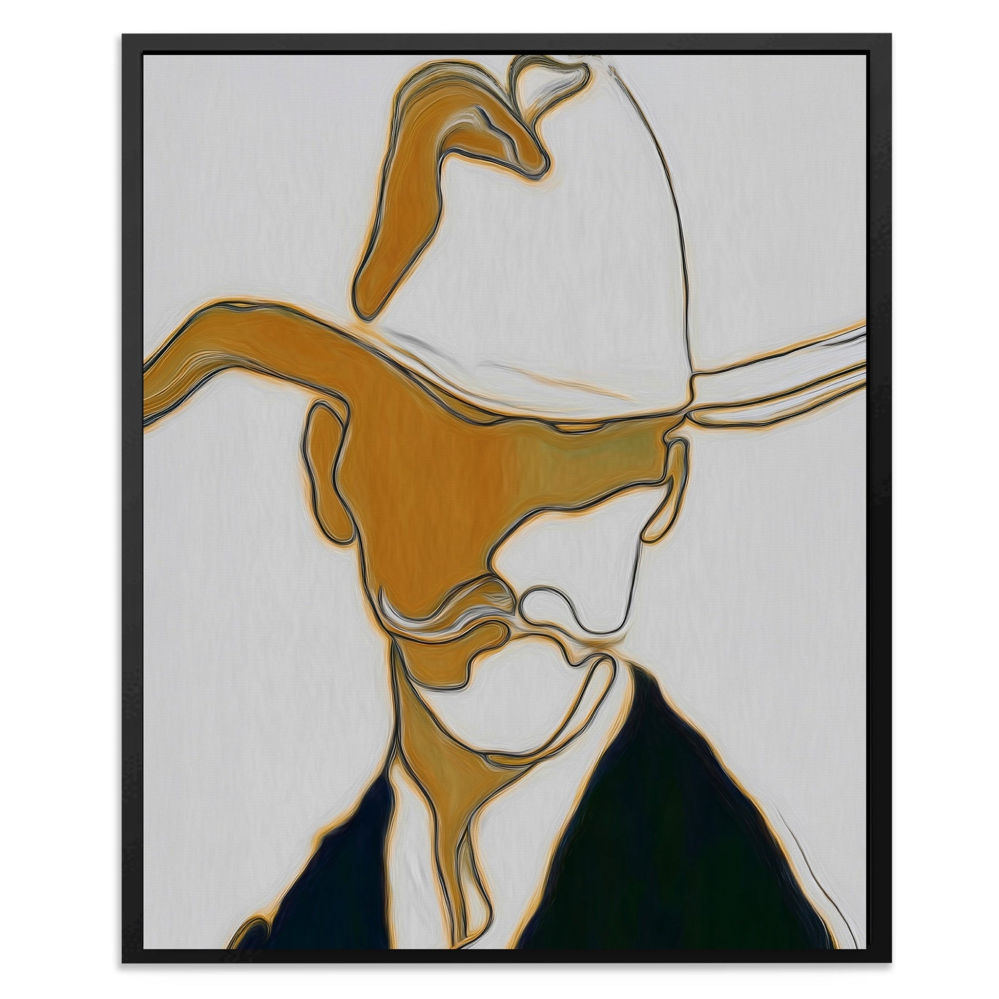 Cowboy Ochre Silhouette