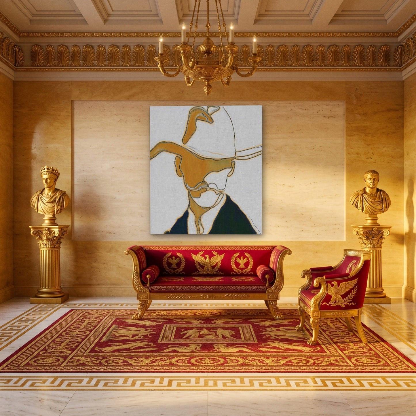 Cowboy Ochre Silhouette