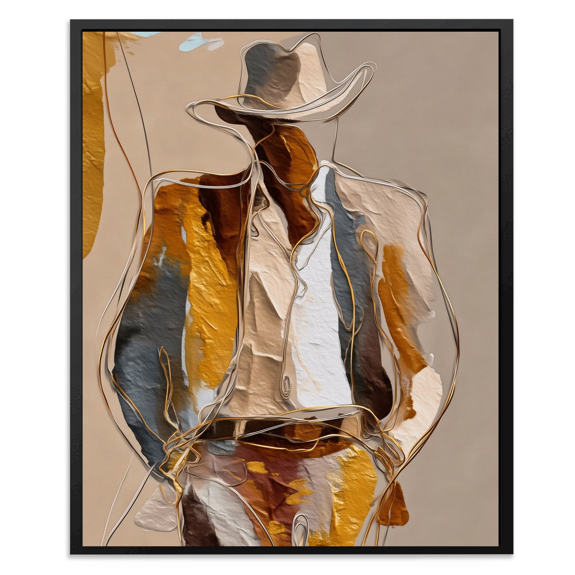 Cowboy Striped Gestural
