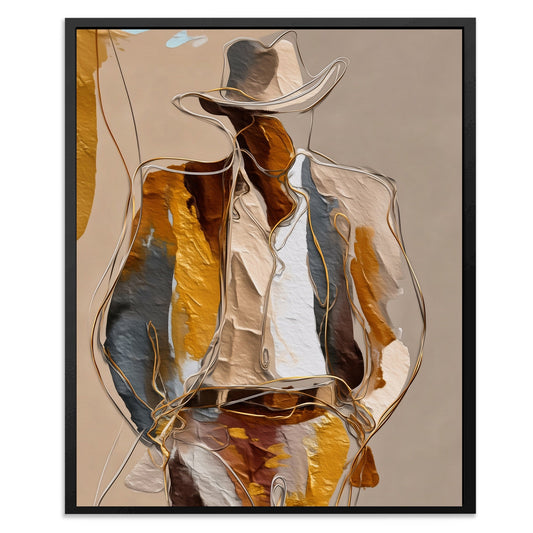 Cowboy Striped Gestural