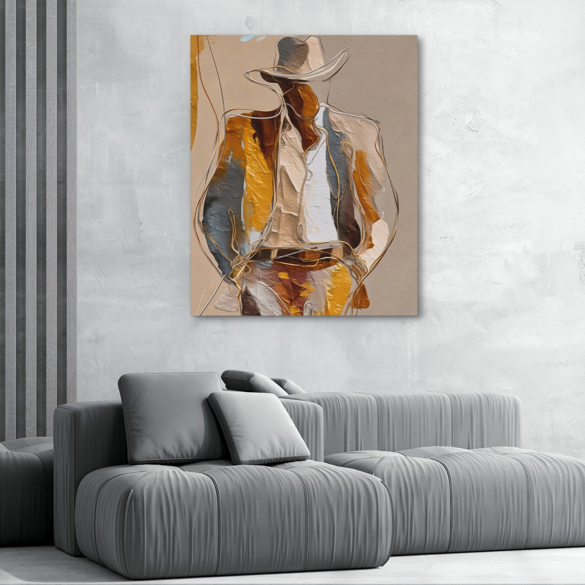Cowboy Striped Gestural