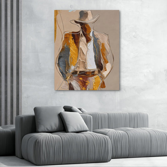 Cowboy Striped Gestural
