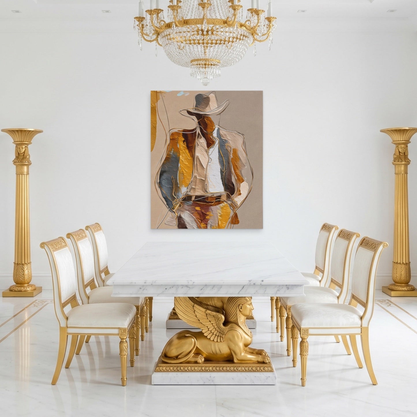 Cowboy Striped Gestural