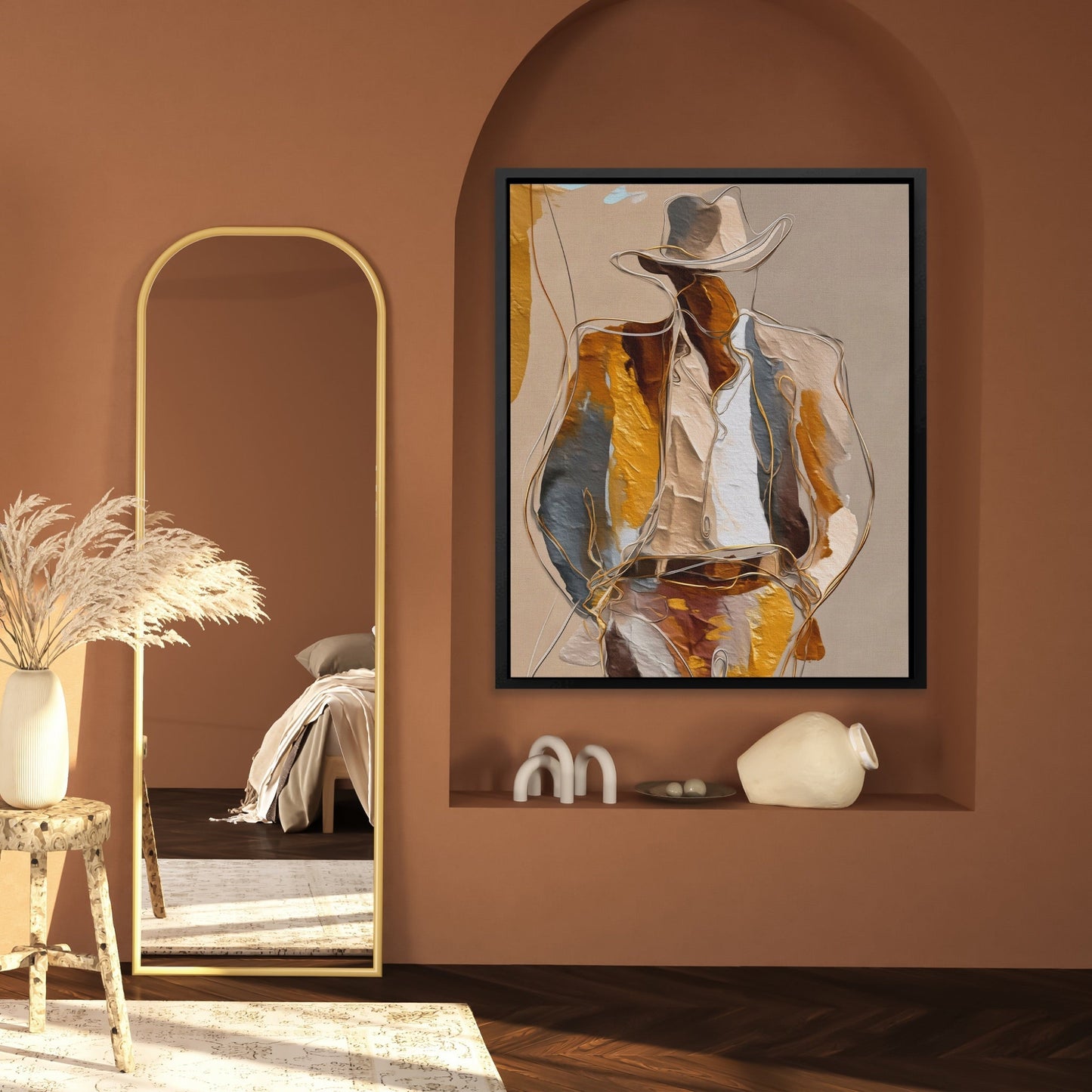 Cowboy Striped Gestural