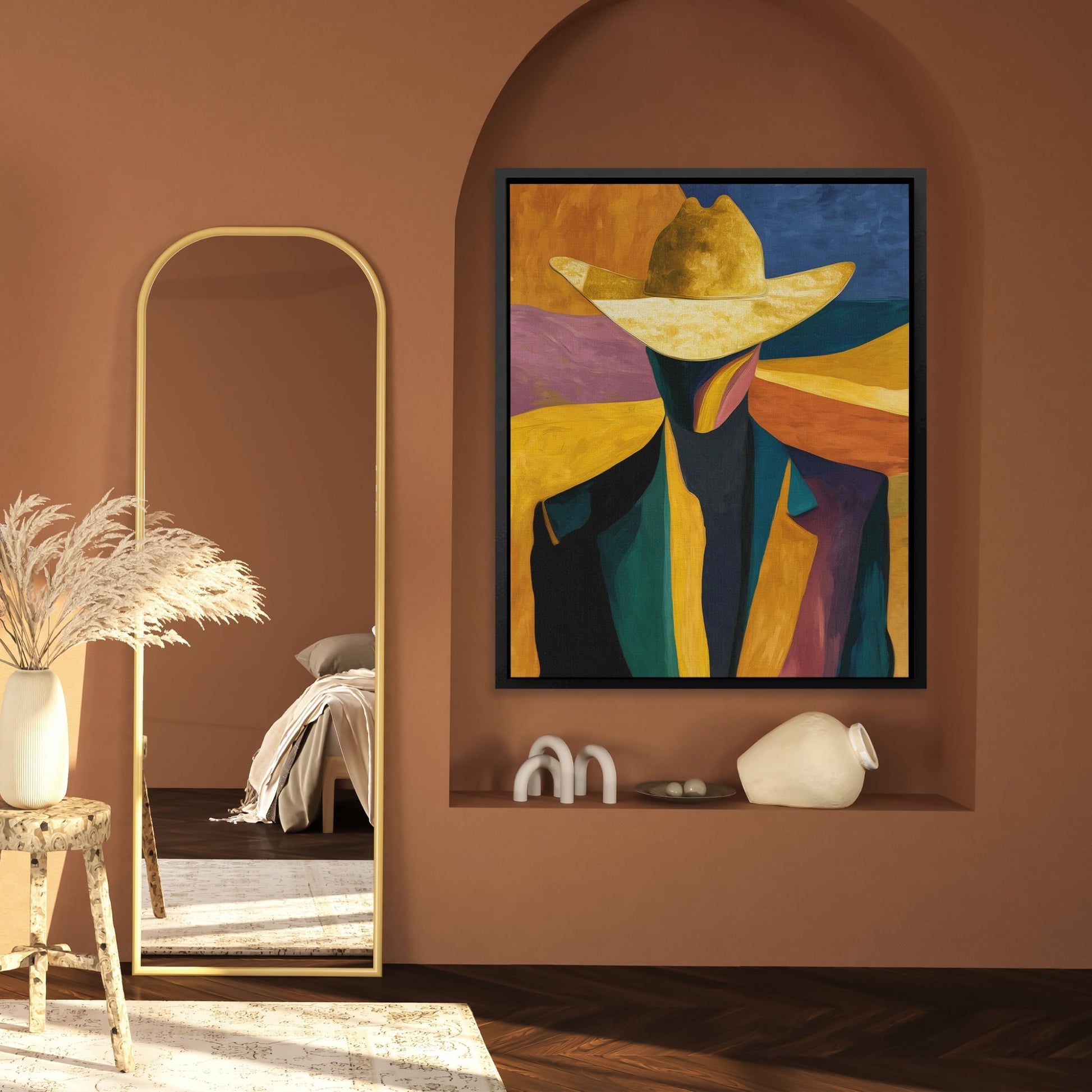 Cowboy Sunset Abstraction
