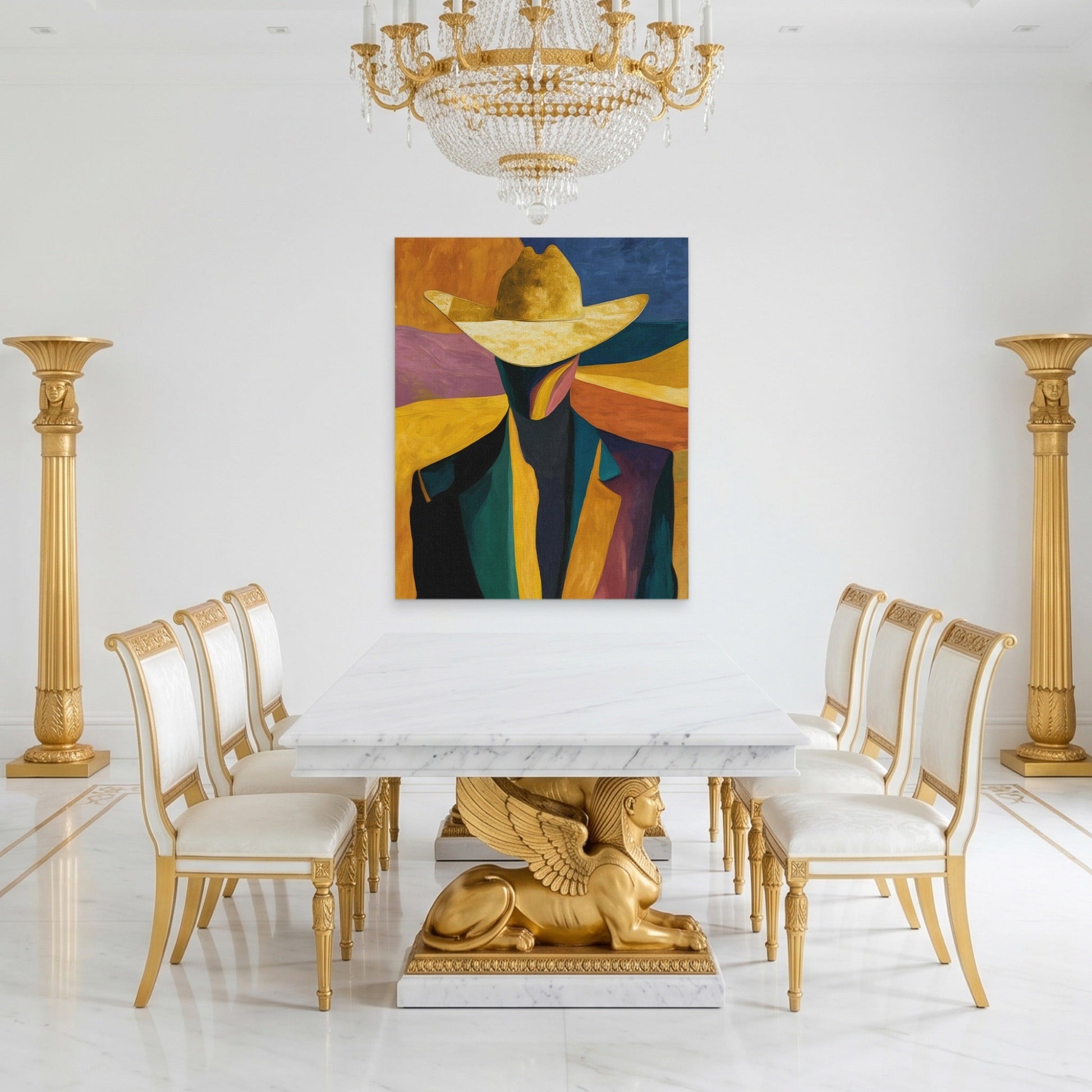 Cowboy Sunset Abstraction