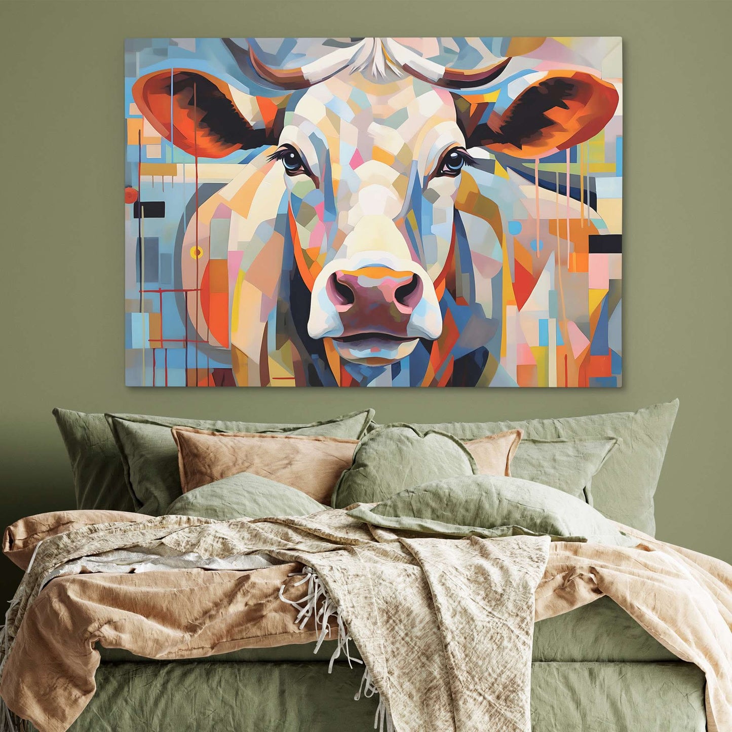 Cow's Loving Gaze - Wall Art Print