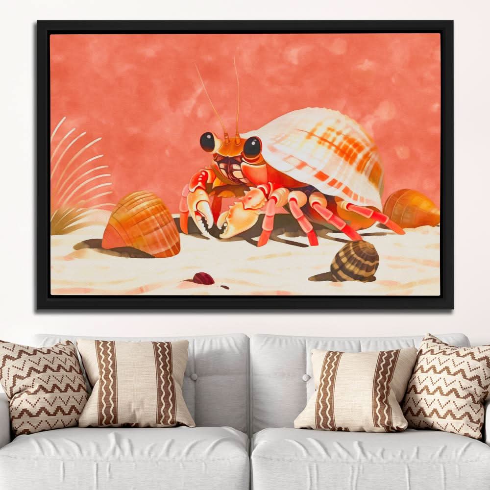 Crab Shell - Beach Art for Bedroom