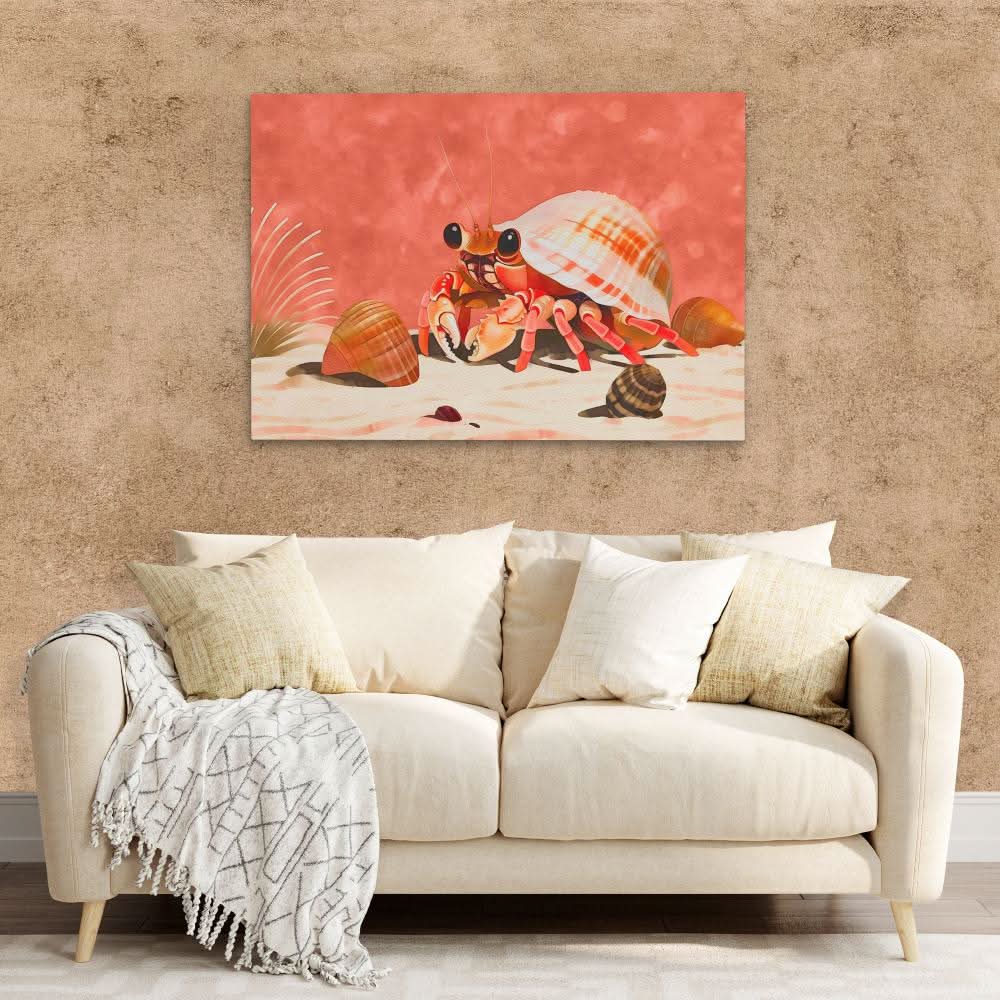 Crab Shell - Wall Art in Black Frame