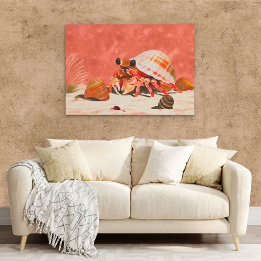 Crab Shell - Wall Art in Black Frame