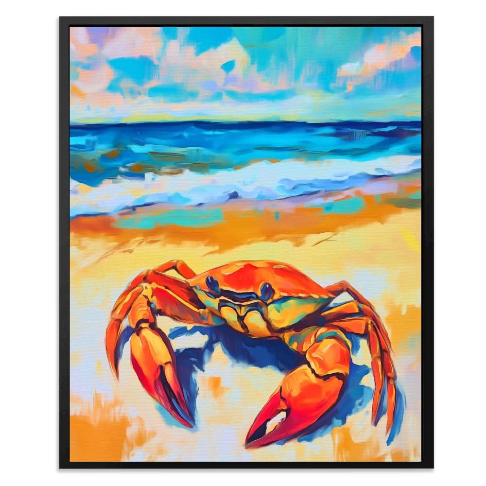 Crabby Beach - Beach House Art for Dining Room