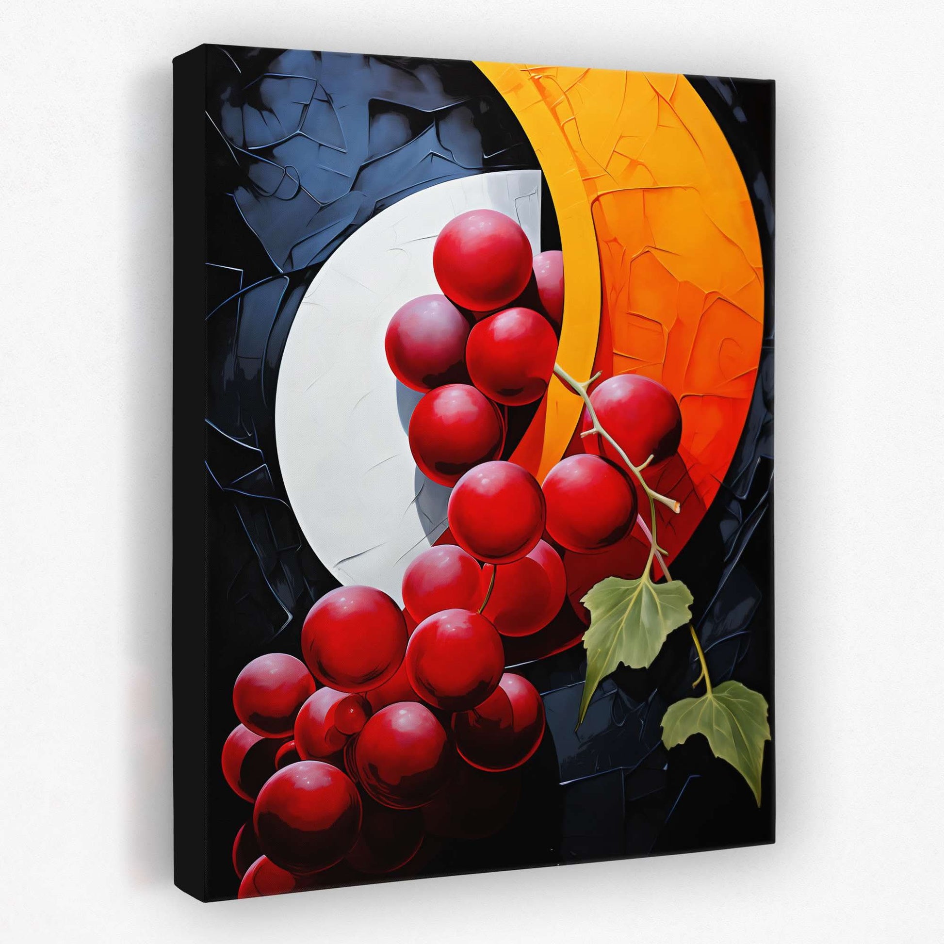 Crescent Grapes - Food Canvas Wall Art