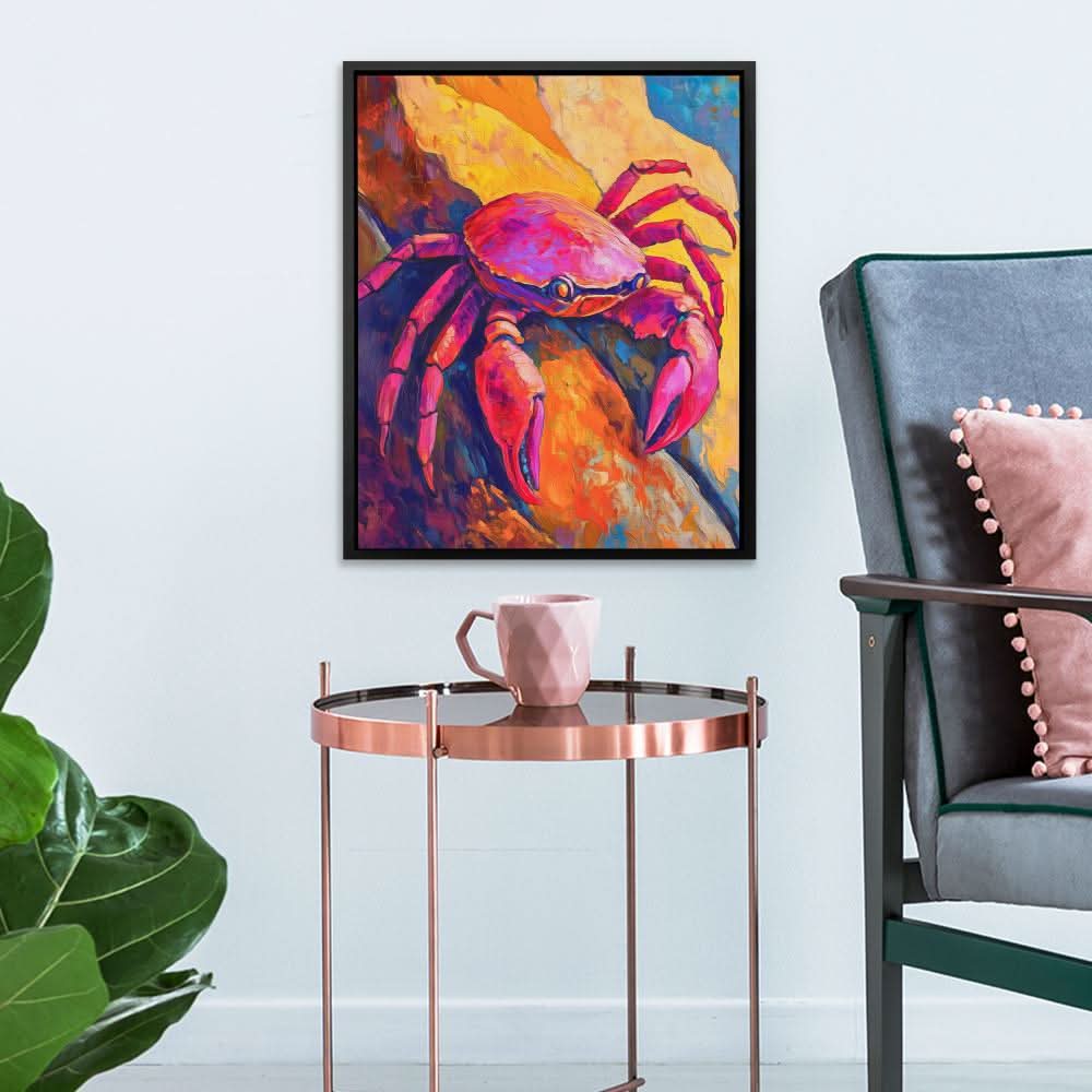 Crimson Rock Crab - Large Canvas Print