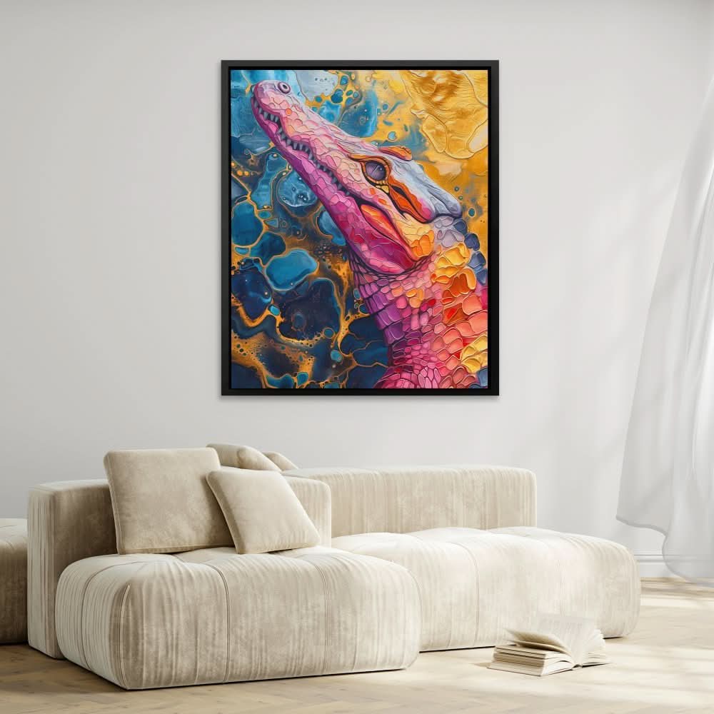 Crocodile Crawl - Animals Art for Home Office