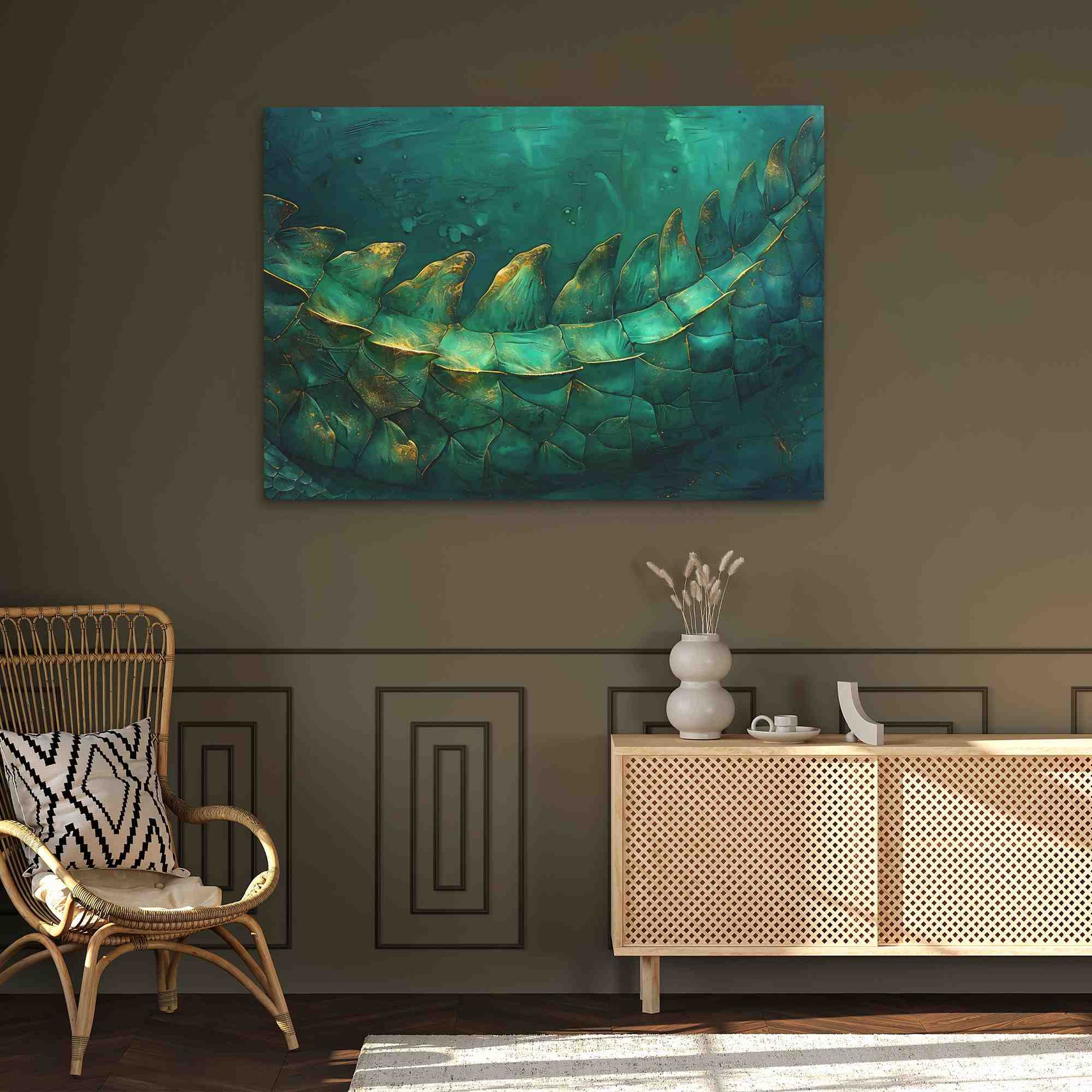 Crocodile Creek - Animals Wall Art in Black Frame