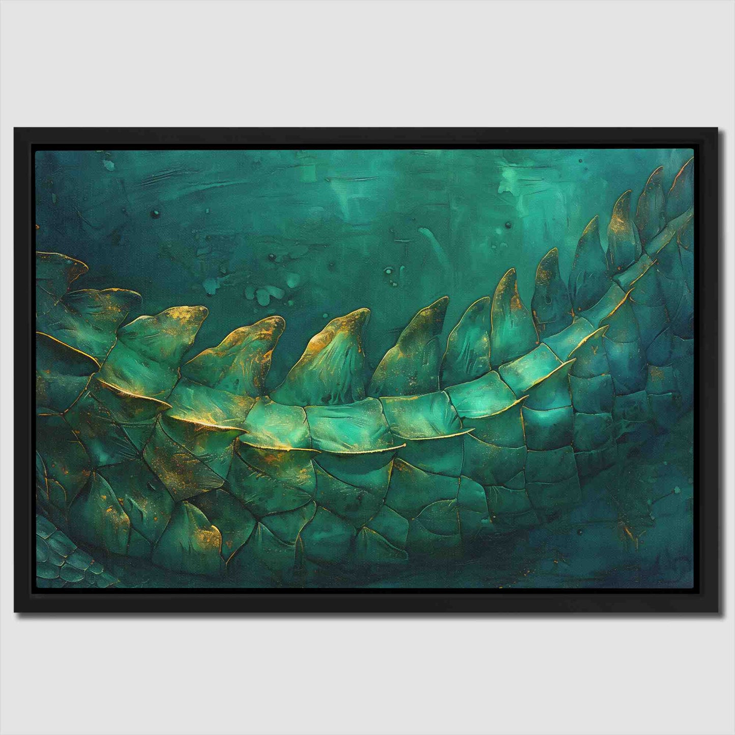 Crocodile Creek - Green Animals Canvas Print