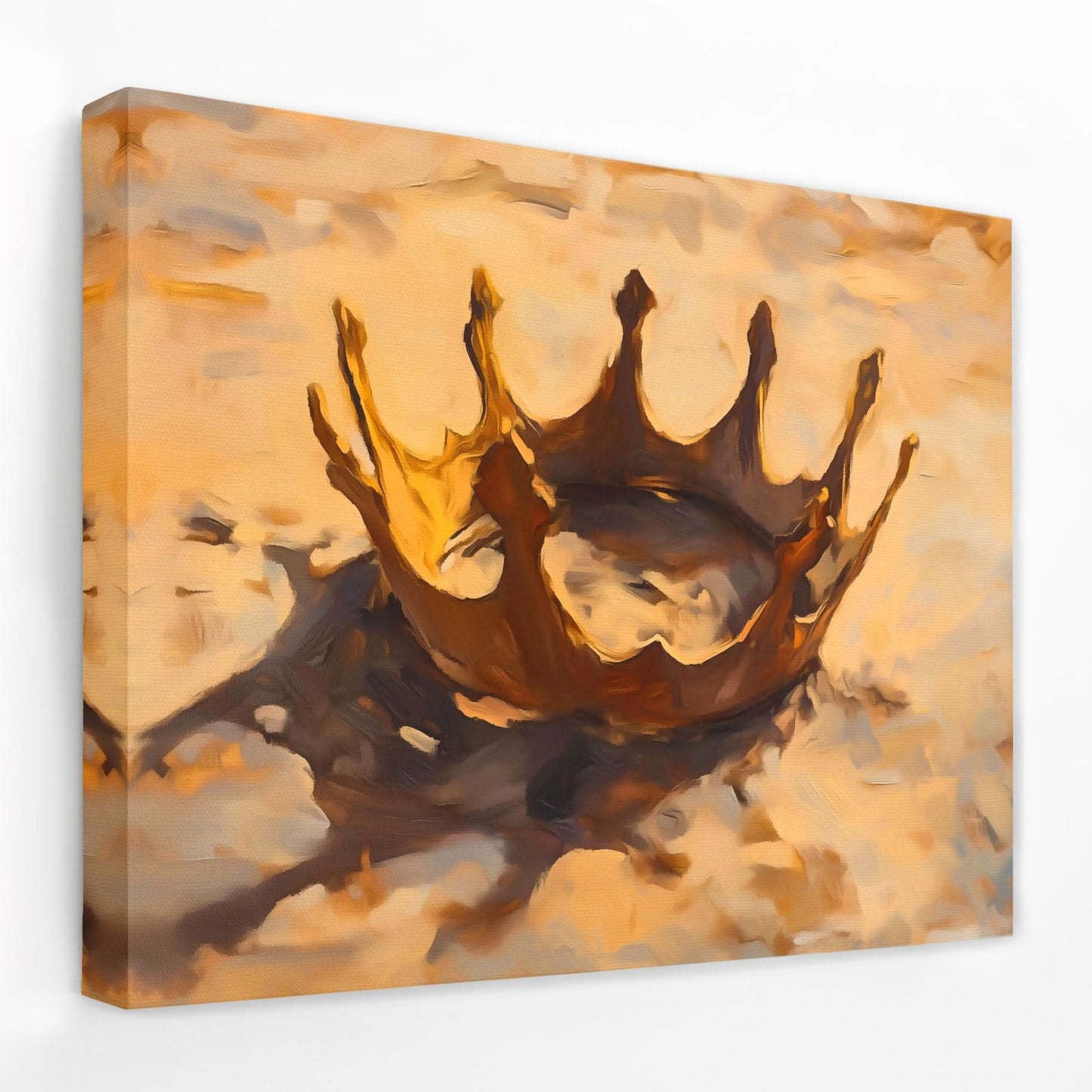 Crown in the Sand - Crown Canvas Wall Art