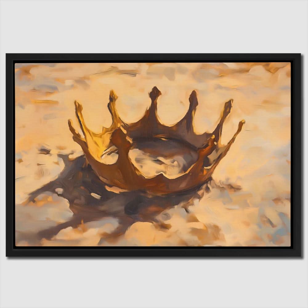 Crown in the Sand - Earth Tones Masculine Canvas Print