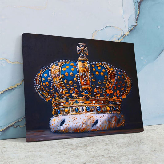 Crown of a Ruler - Wall Art in Black Frame