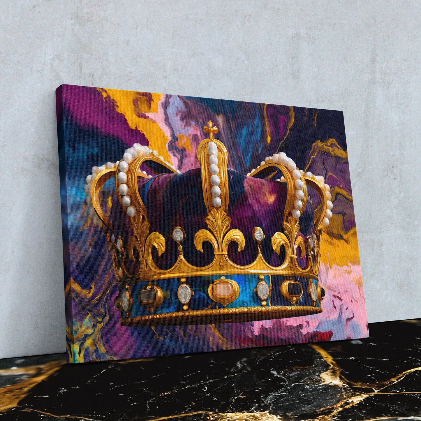 Crown of Swirling Cosmos - Luxury Wall Art