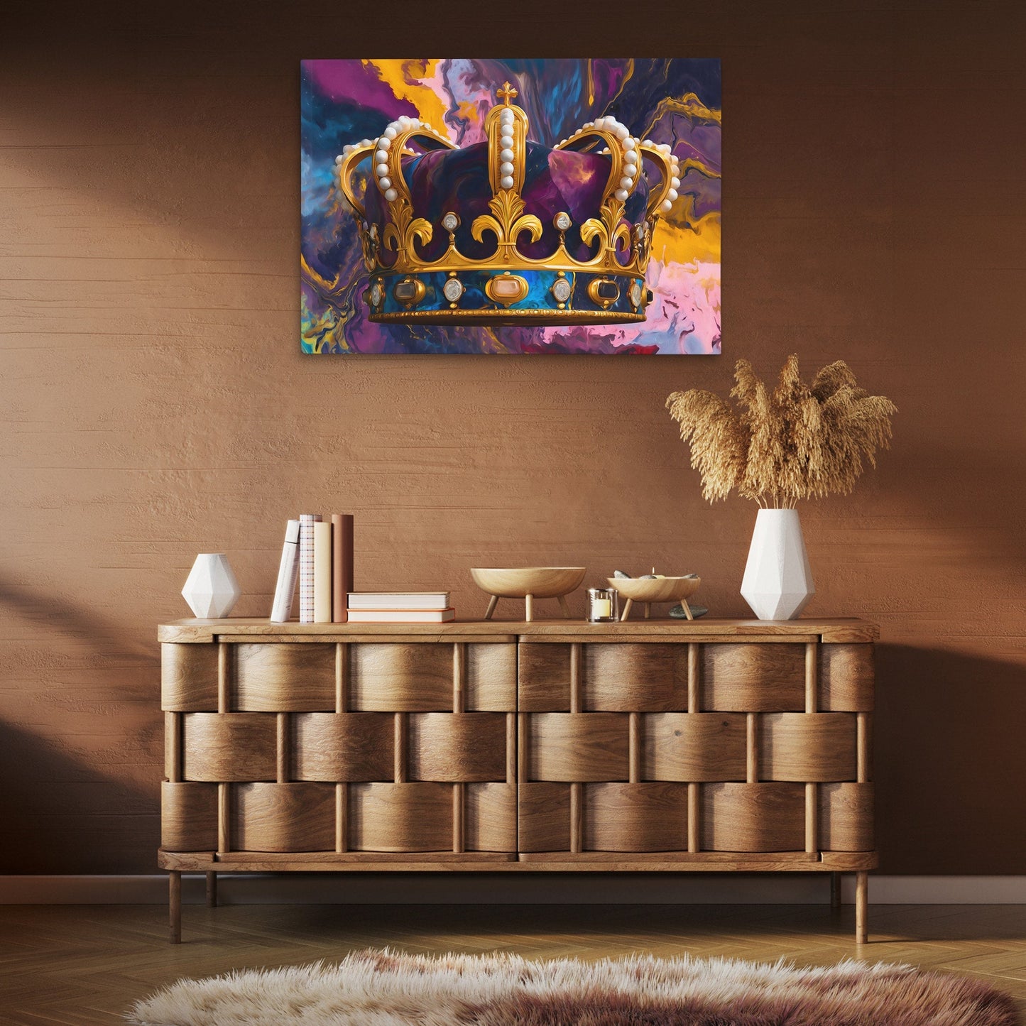 Crown of Swirling Cosmos - Luxury Wall Art