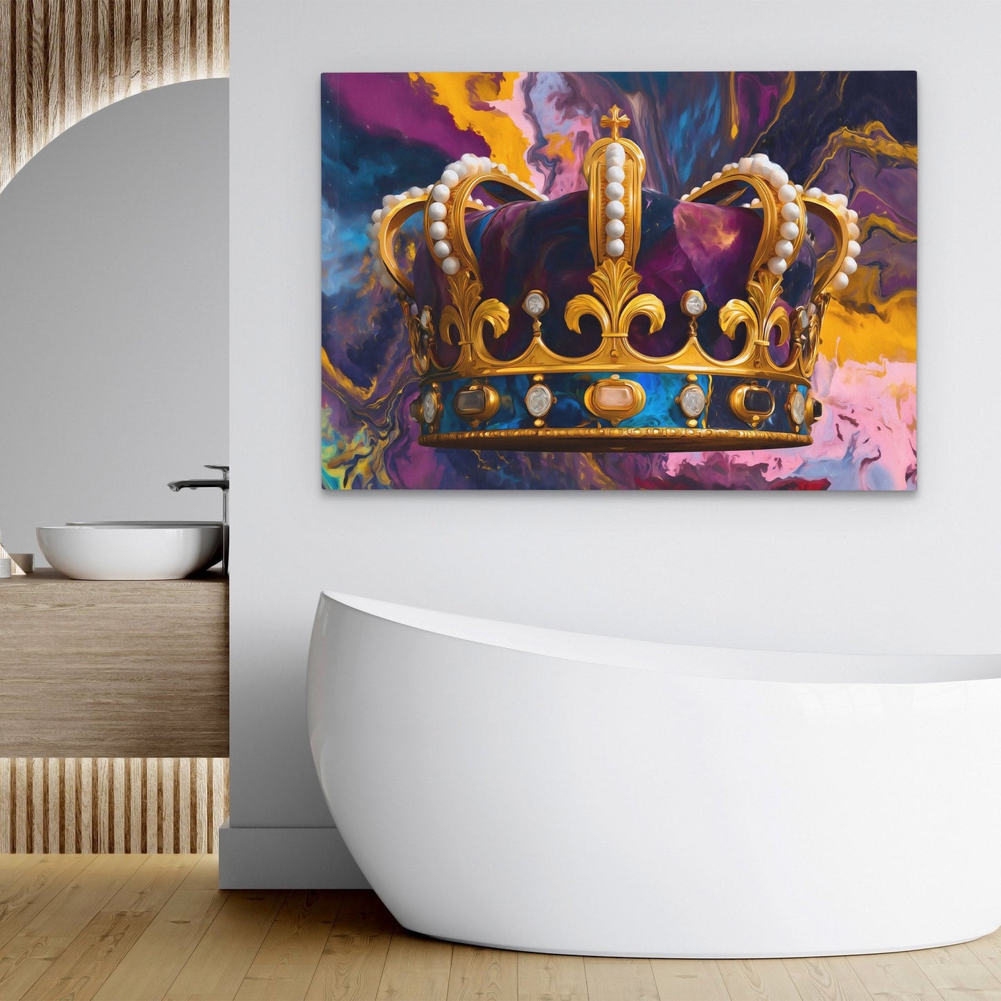 Crown of Swirling Cosmos - Luxury Wall Art