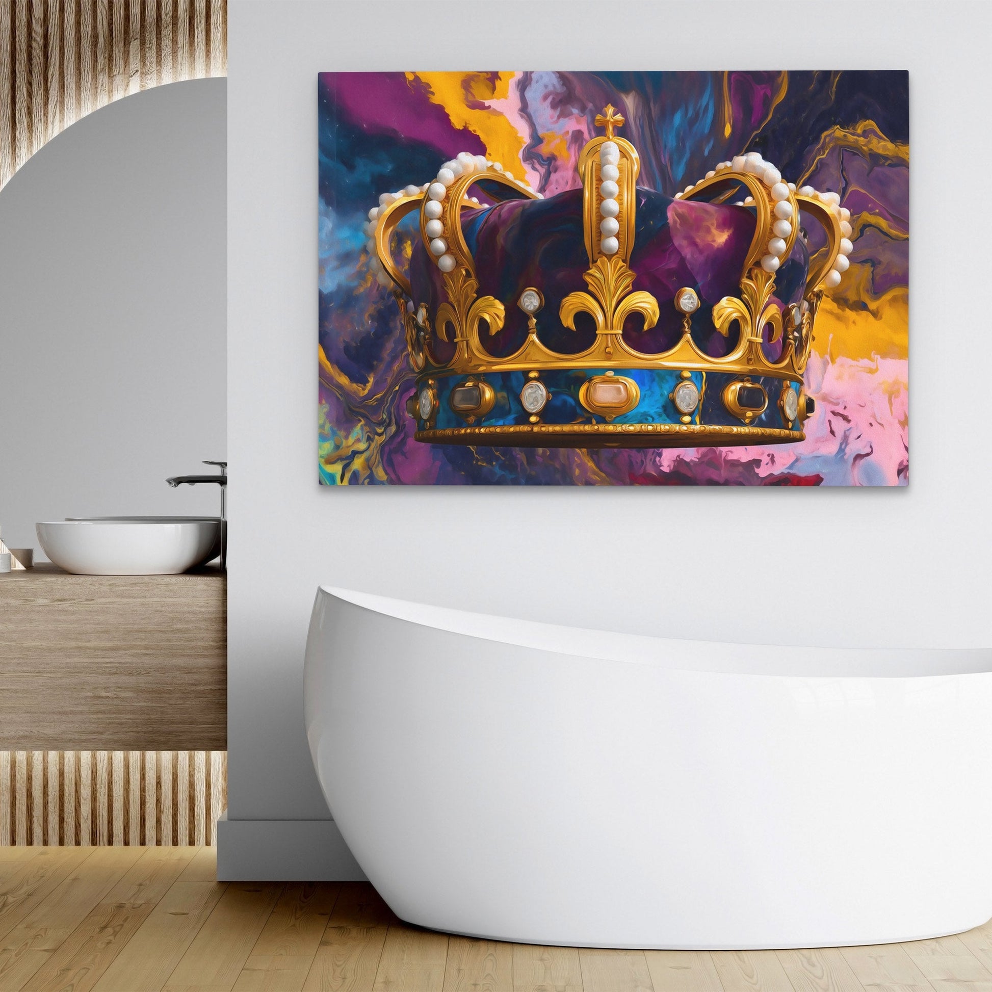 Crown of Swirling Cosmos - Luxury Wall Art