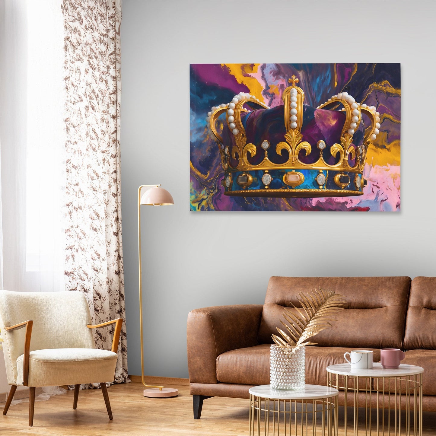 Crown of Swirling Cosmos - Luxury Wall Art