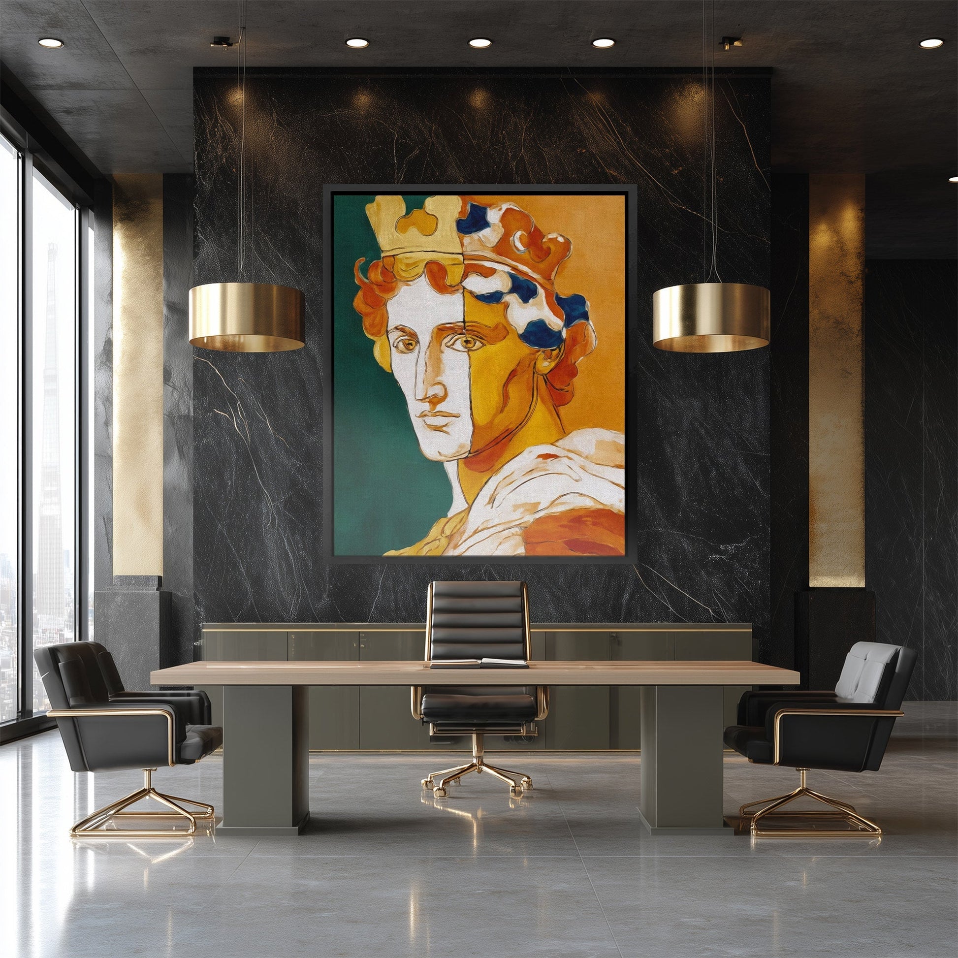 Crowned Classical Fusion - Luxury Wall Art