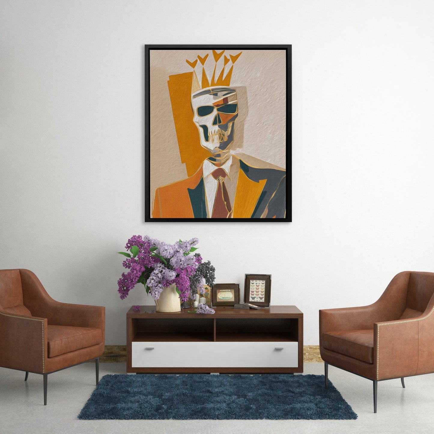 Crowned Corporate Mortality - Luxury Wall Art