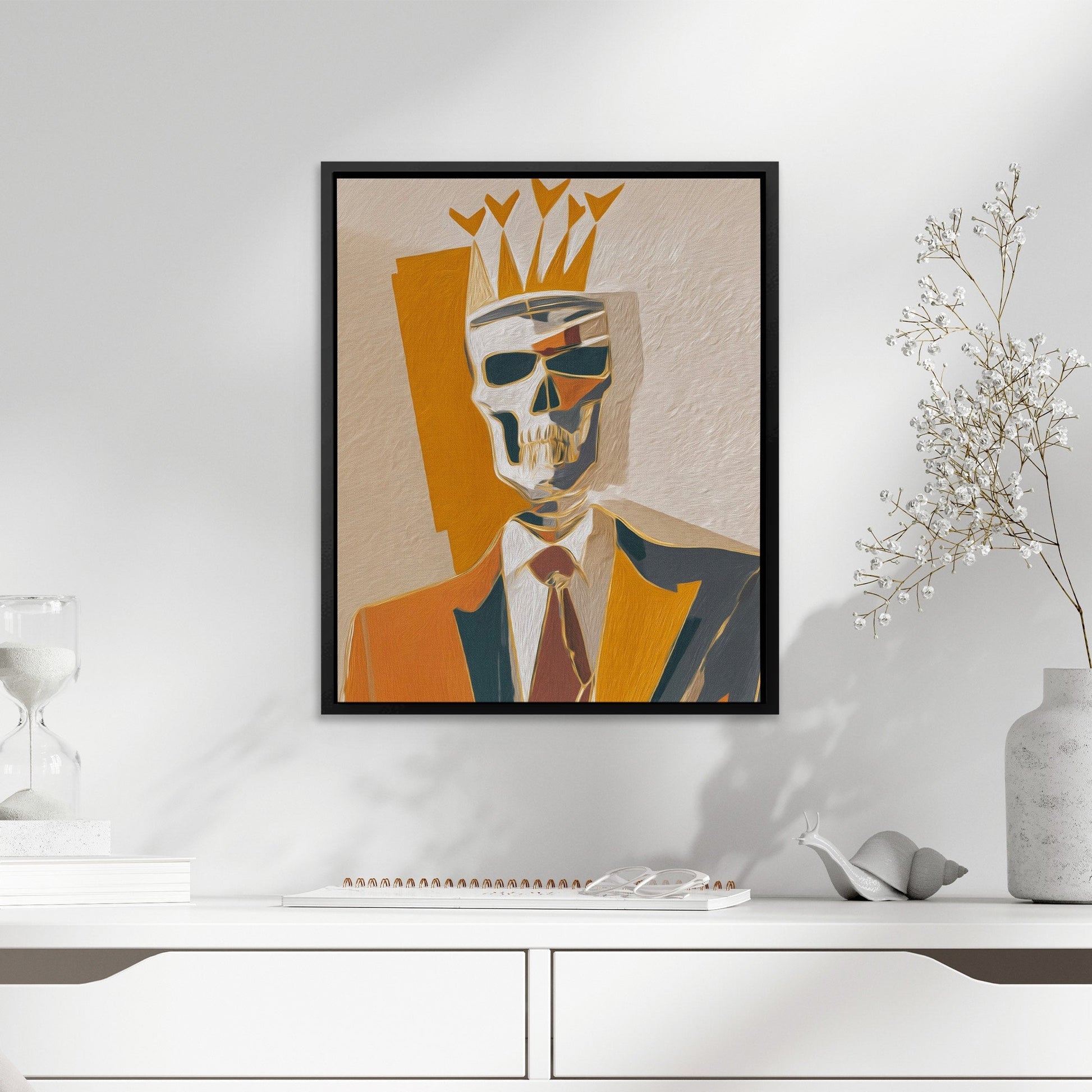Crowned Corporate Mortality - Luxury Wall Art