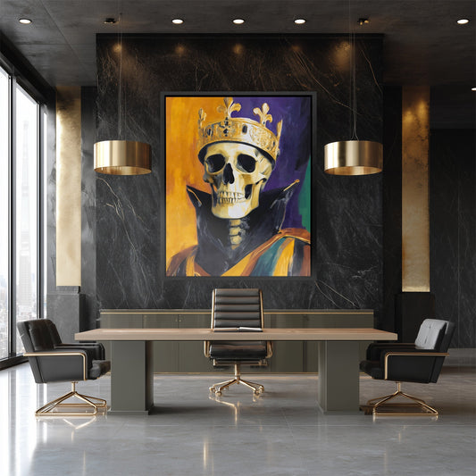 Crowned Death Portrait II - Luxury Wall Art