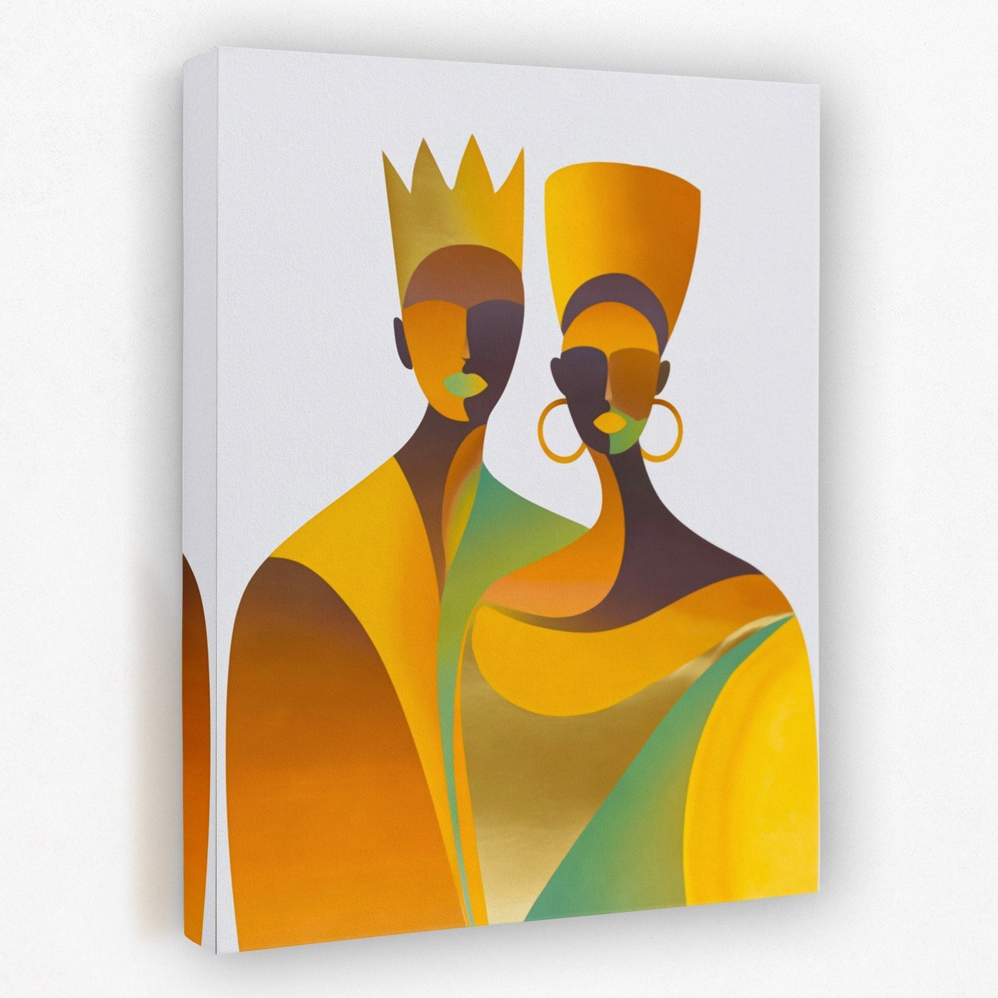 Crowned Golden Union - Luxury Wall Art