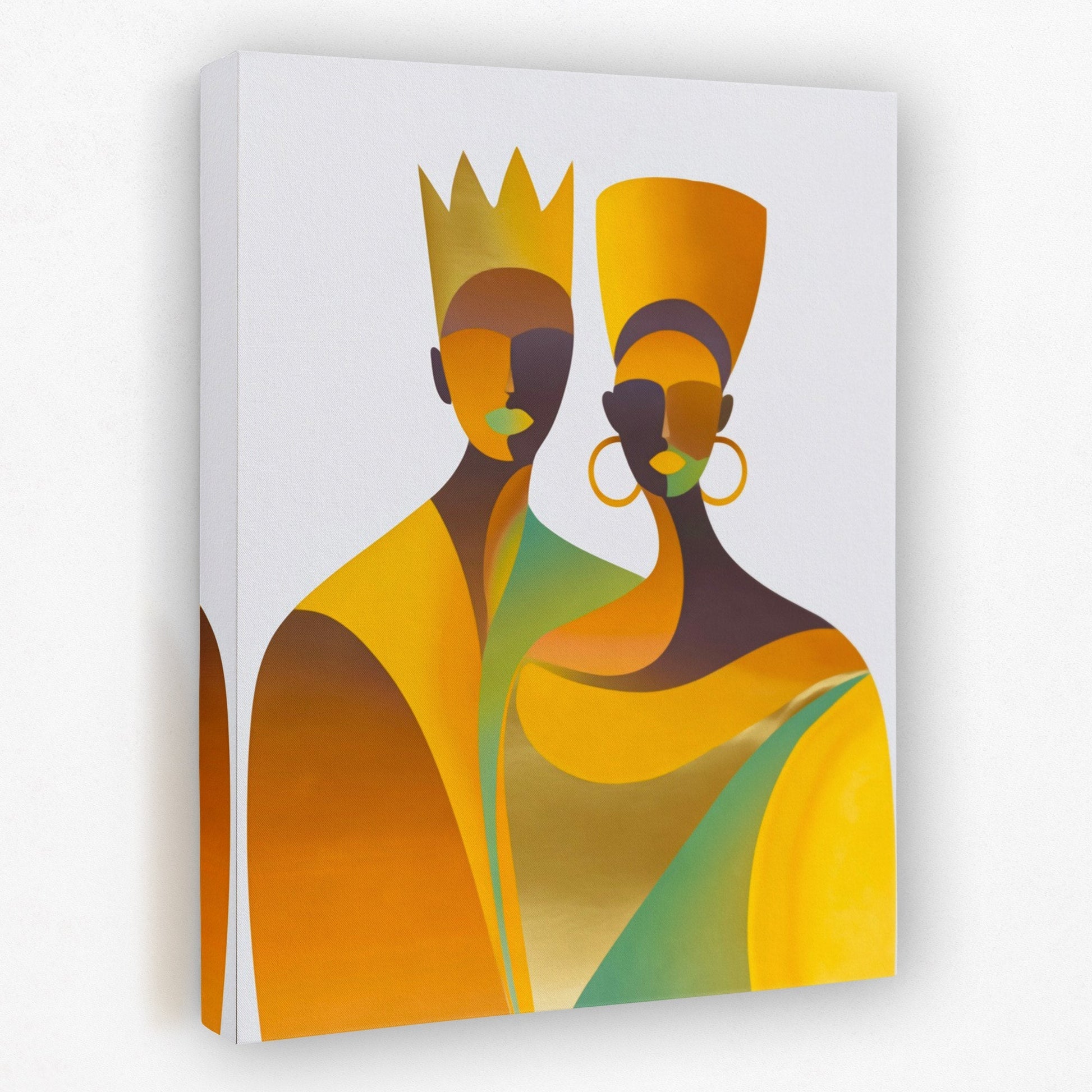 Crowned Golden Union - Luxury Wall Art