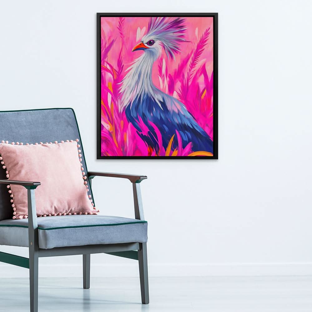 Crowned Wanderer - Pink Wall Art for Women’s Office Art