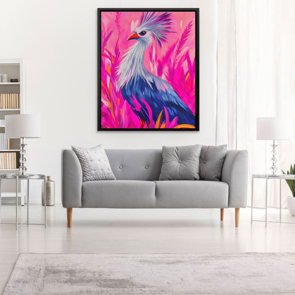 Crowned Wanderer - Pink Canvas Wall Art
