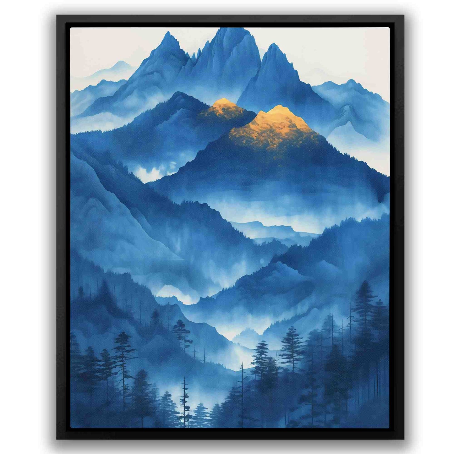 Crystal Cascade - Blue Mountain Canvas Print