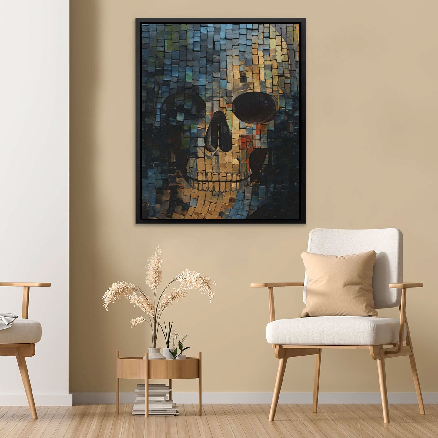 Crystal Gold - Gothic Green Canvas Wall Art