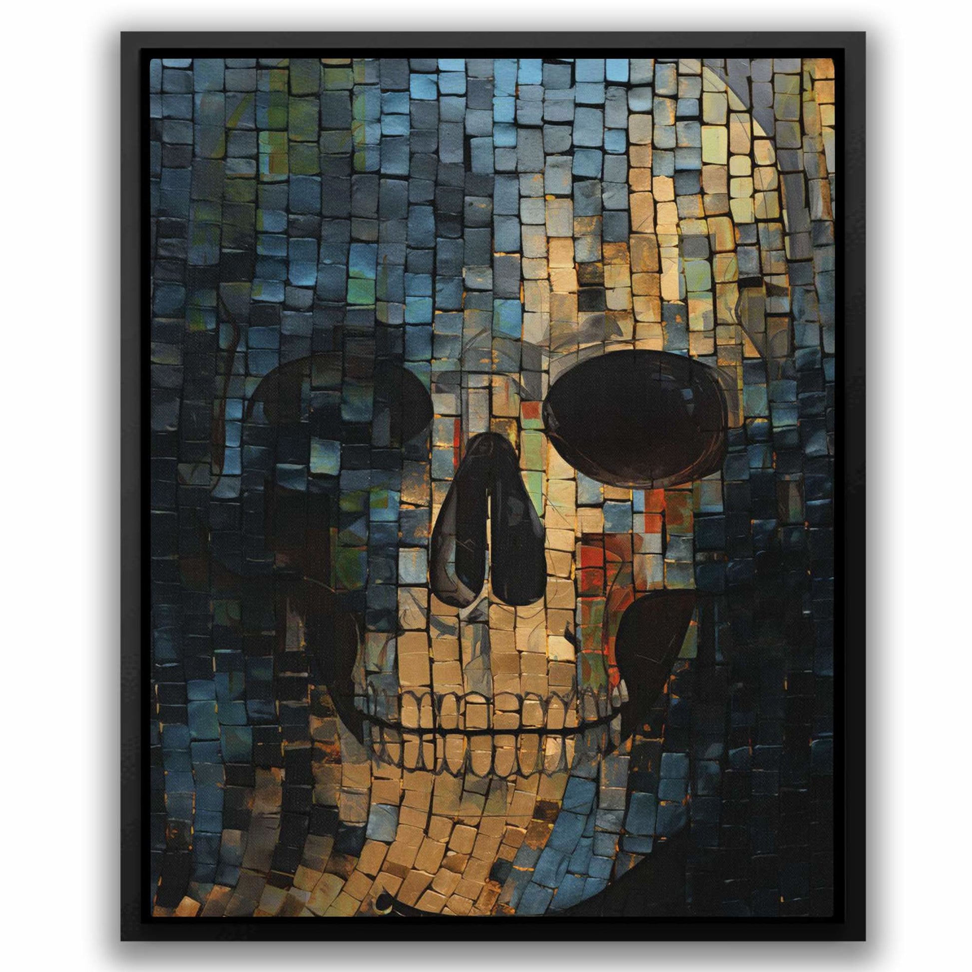 Crystal Gold - Gold Skeleton Canvas Print