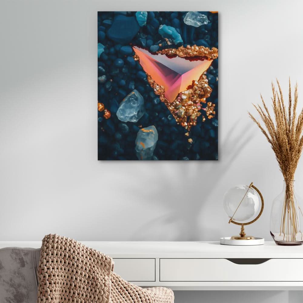 Crystalline Flow - Wall Art for Hallway